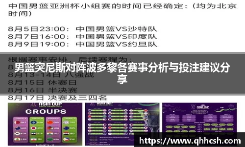 男篮突尼斯对阵波多黎各赛事分析与投注建议分享